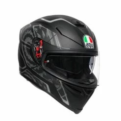 AGV K5 S Tornado Matt Black-Silver