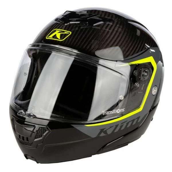 Klim TK1200 Helmet ECE/DOT Stark Asphalt Hi-Vis 1 Klim TK1200 Helmet ECE/DOT Stark Asphalt Hi-Vis