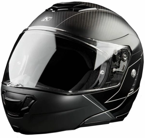 Klim TK1200 Karbon Modular Helmet ECE/DOT Skyline Matte Black 1 Klim TK1200 Karbon Modular Helmet ECE/DOT Skyline Matte Black
